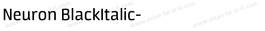 Neuron BlackItalic字体转换